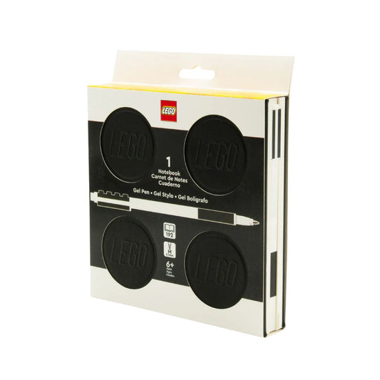 Lego Locking Notebook with Gel Pen - Box Black