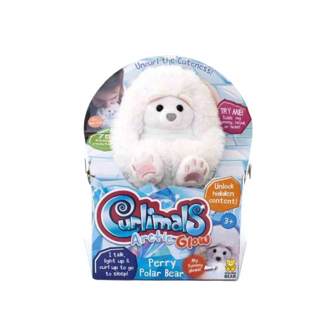 Curlimals Perry the Polar Bear Interactive Plushie