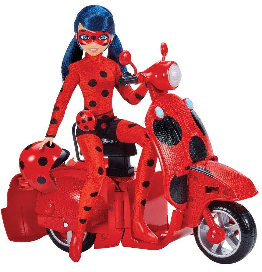 Miraculous Switch N Go Scooter With Ladybug Doll