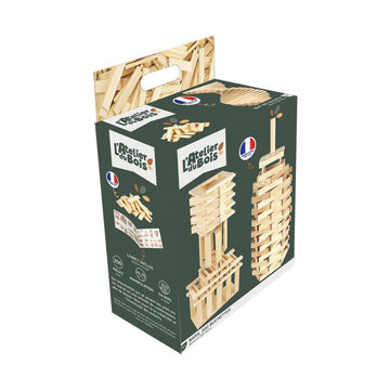Atelier Du Bois 200-Piece Wooden Building Planks Set