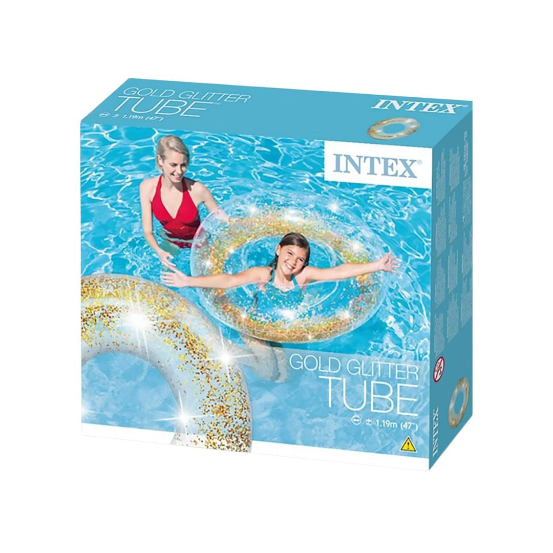 Intex Transparent Glitter Tubes Inflatable Float