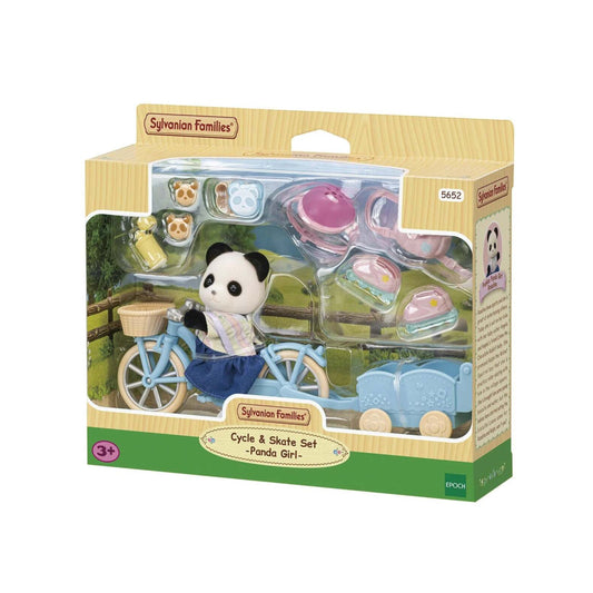 Sylvanian Families Cycle & Skate Set Panda Girl
