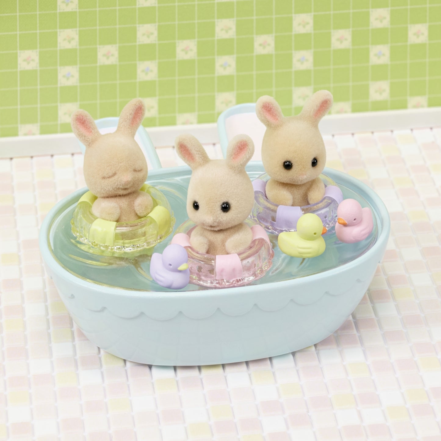 Sylvanian Families Triplets Baby Bathtime Set