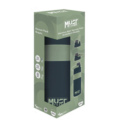 Must Black & Olive Water Bottle 500ml