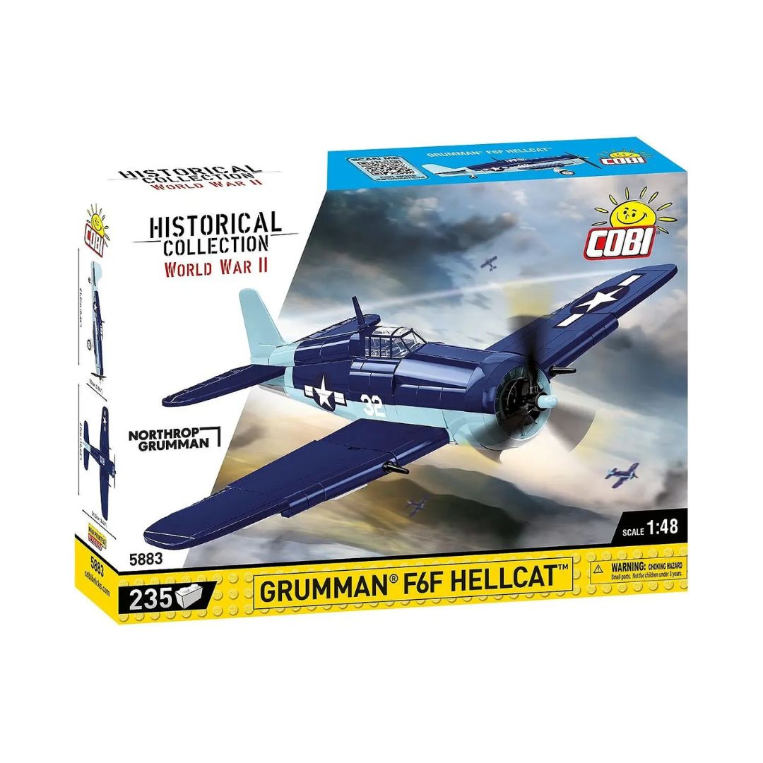 COBI Grumman F6F Hellcat WWII Fighter Aircraft (235 Pieces)