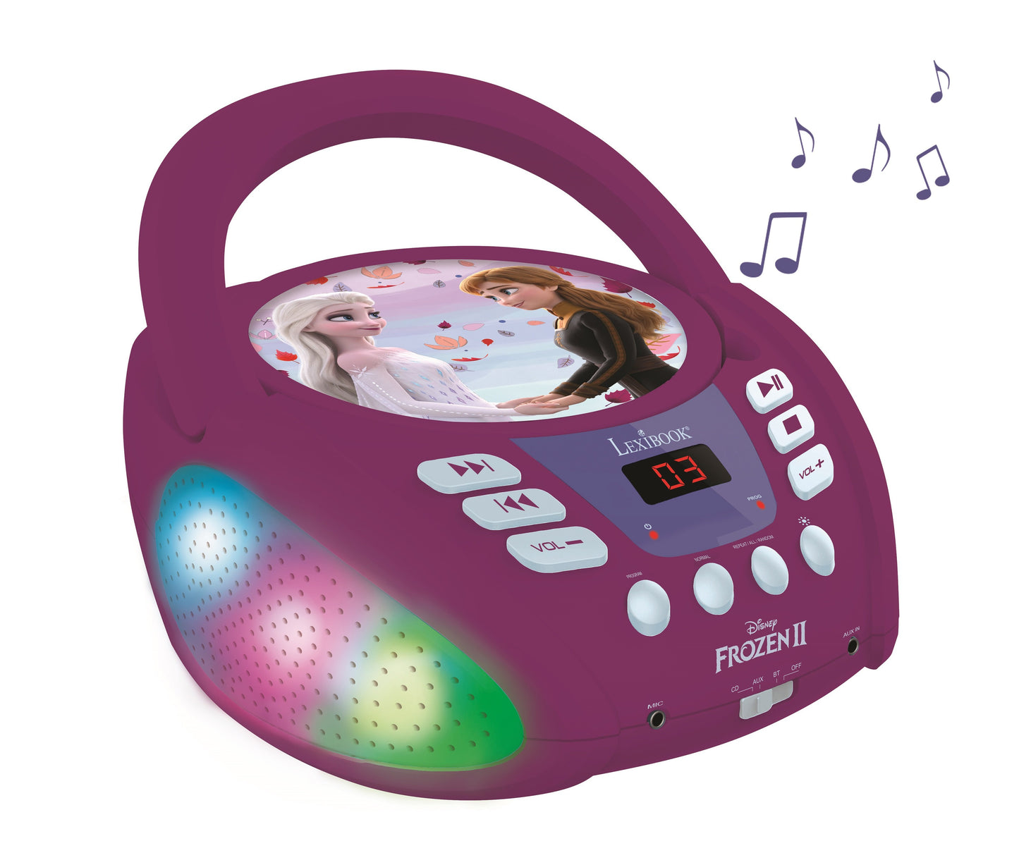 Disney Frozen Bluetooth Cd Player With Lights