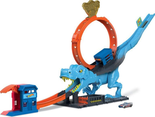 Hot Wheels City T-Rex Chomp Down Playset