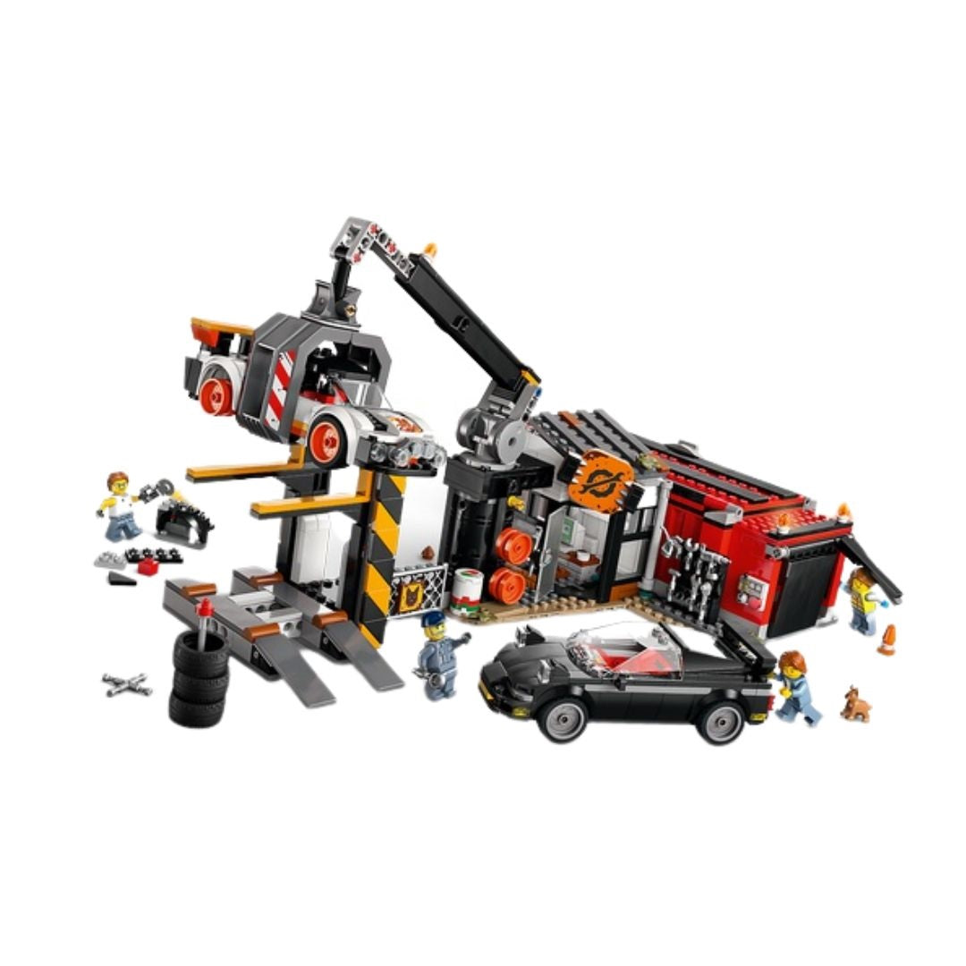 Lego City Scrapyard With Cars Playset