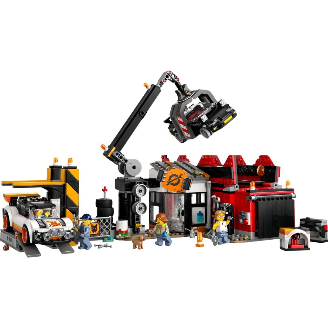 Lego City Scrapyard With Cars Playset