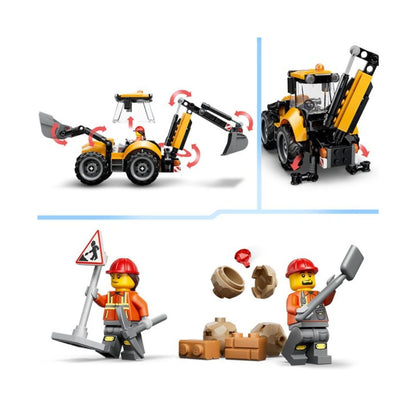 LEGO City Yellow Backhoe Loader