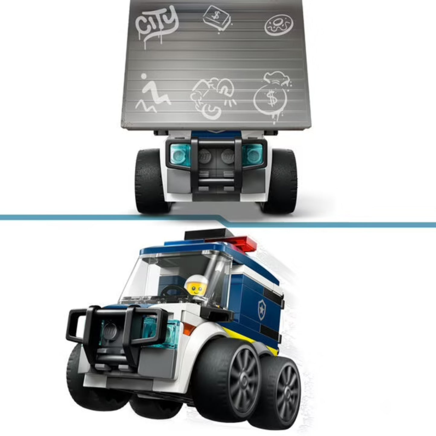 Lego City Rides Police Truck - 71 Pcs