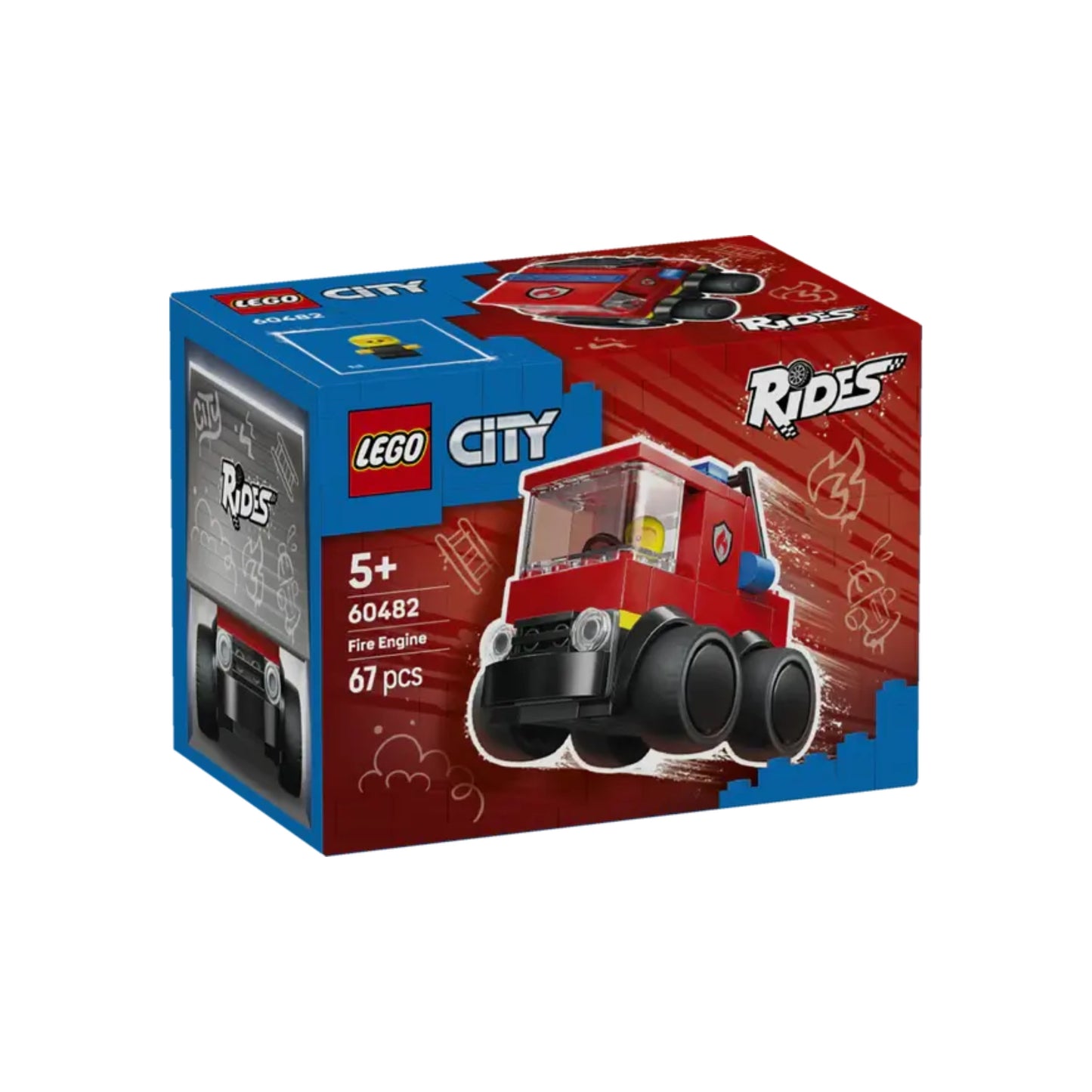 Lego City Rides Fire Engine - 67 Pcs