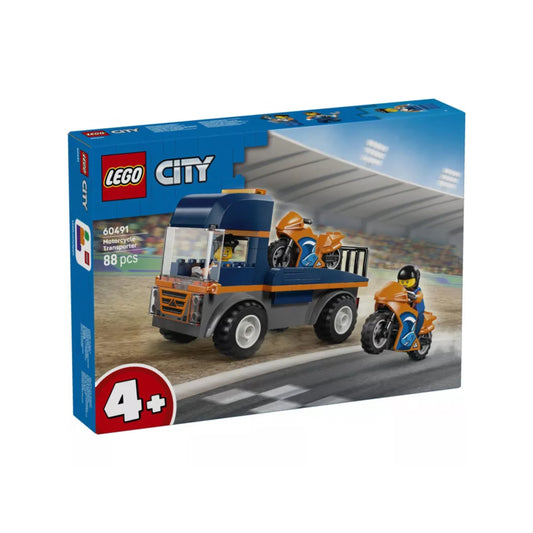 Lego City Motorcycle Transporter - 88 Pcs