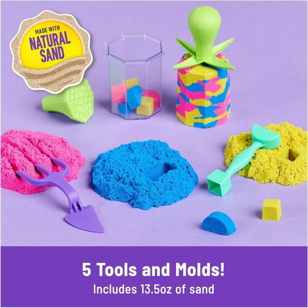 Spin Master Kinetic Sand Squish N’ Create Playset