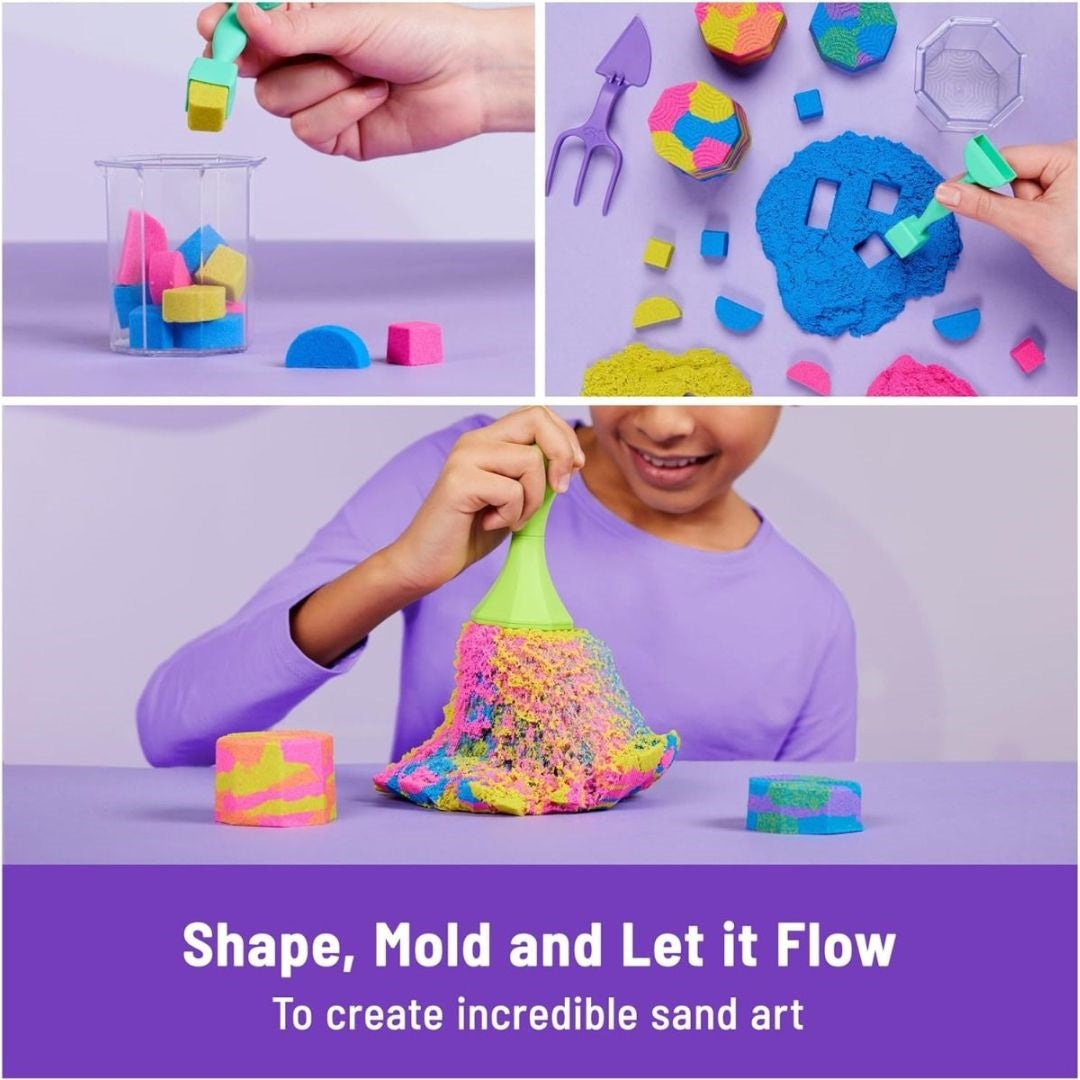 Spin Master Kinetic Sand Squish N’ Create Playset