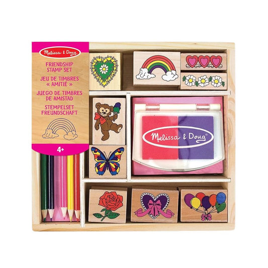 Melissa & Doug Wooden Stamp Set Friendship