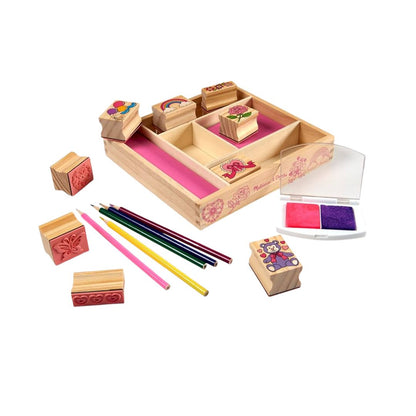 Melissa & Doug Wooden Stamp Set Friendship