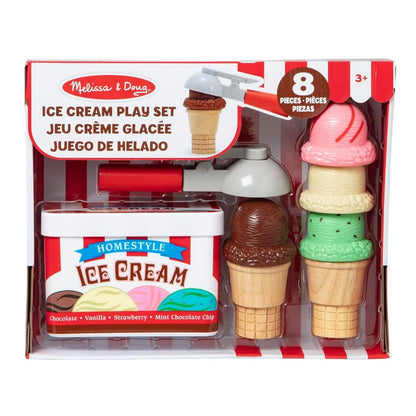 Melissa & Doug Scoop and Stack Ice Cream Cone Play Set