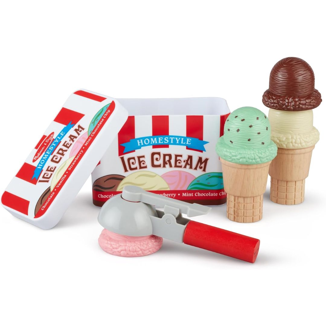 Melissa & Doug Scoop and Stack Ice Cream Cone Play Set