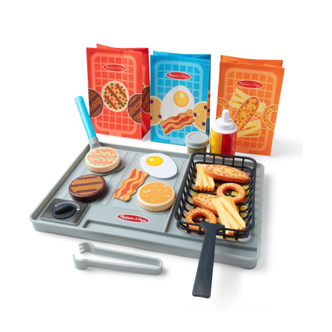 Melissa & Doug Flip & Fry Grill Play Set with Water