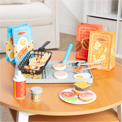 Melissa & Doug Flip & Fry Grill Play Set with Water