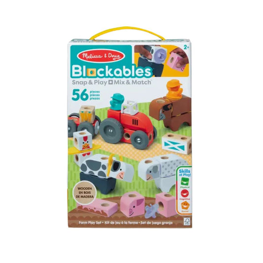Melissa & Doug Blockables Building Set Farm