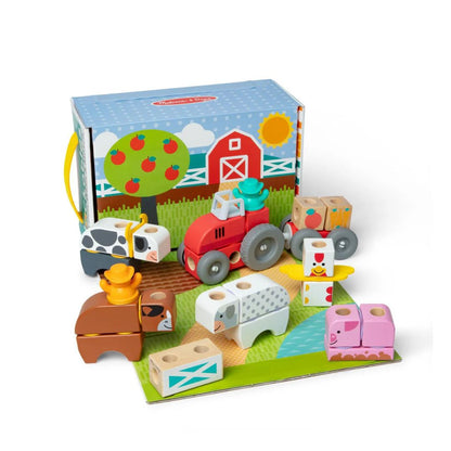 Melissa & Doug Blockables Building Set Farm