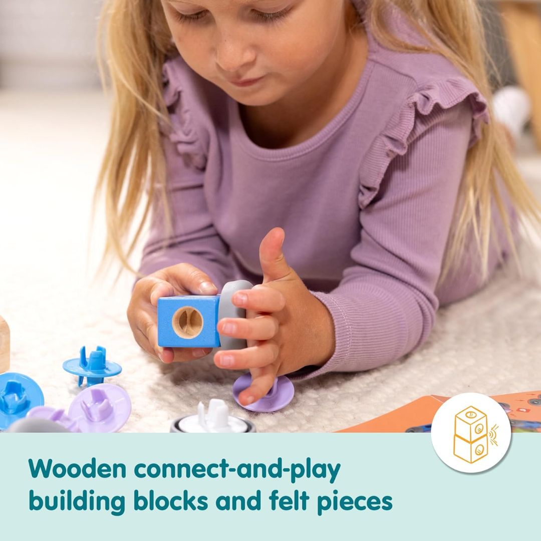Melissa & Doug Blockables Town Play Set Wooden Blocks