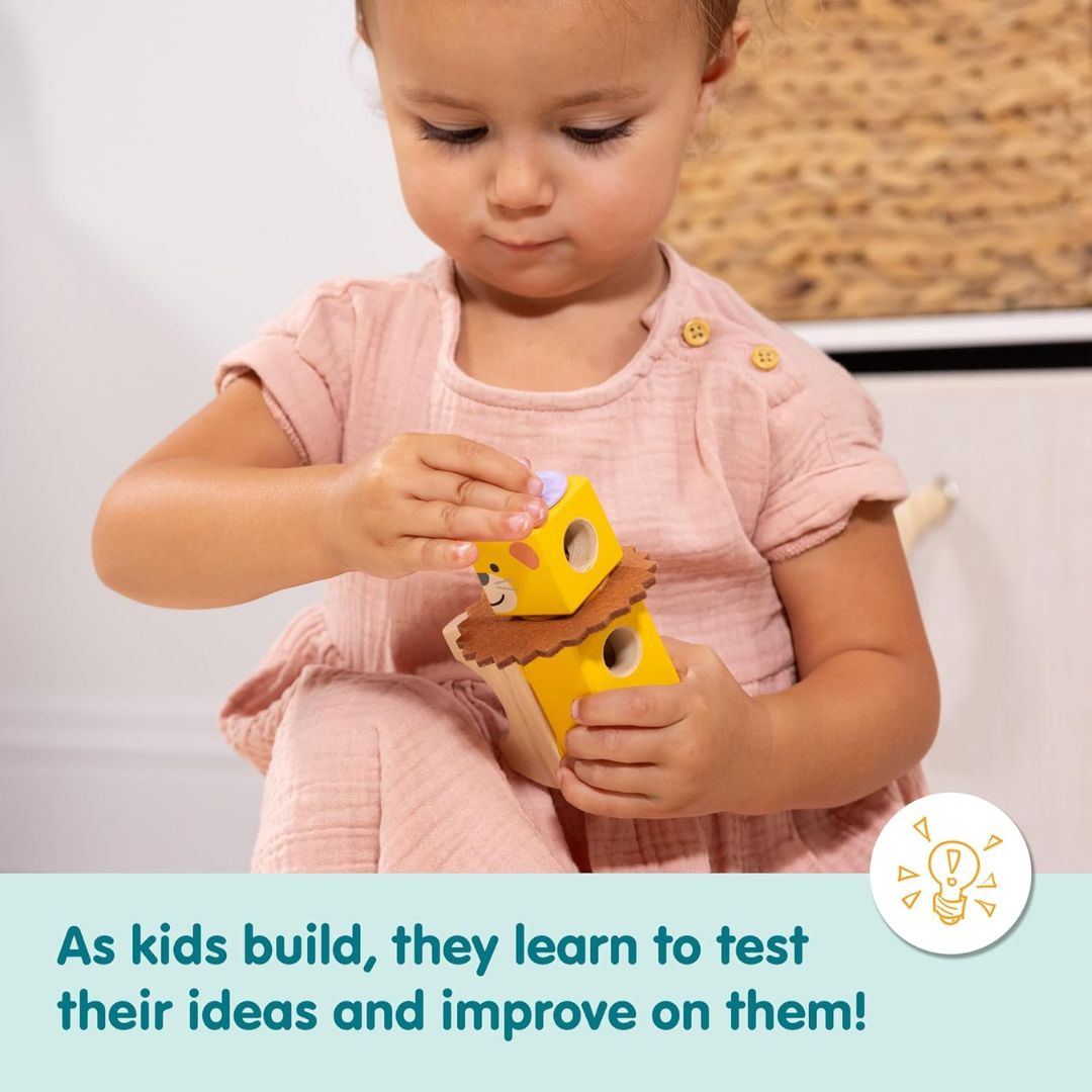 Melissa & Doug Blockables Safari Snap and Play Set