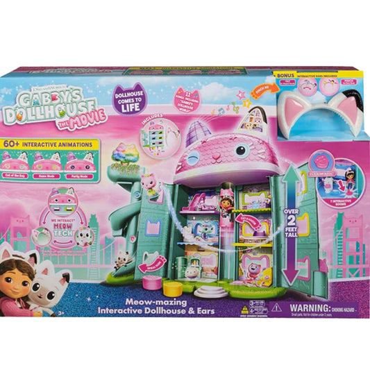Spin Master Gabby’s Dollhouse Movie Deluxe Dollhouse & Ears set
