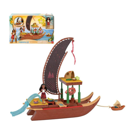 Mattel Disney Moana & Floating Boat Playset