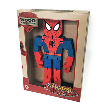 Marvel Wood Warriors Spider-Man Figure