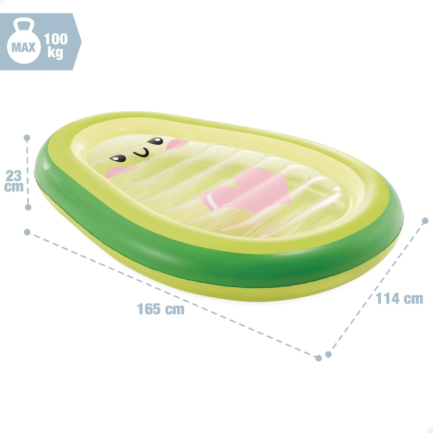 Intex Avocado Buddy Inflatable Pool Float  165 x 114 x 23cm