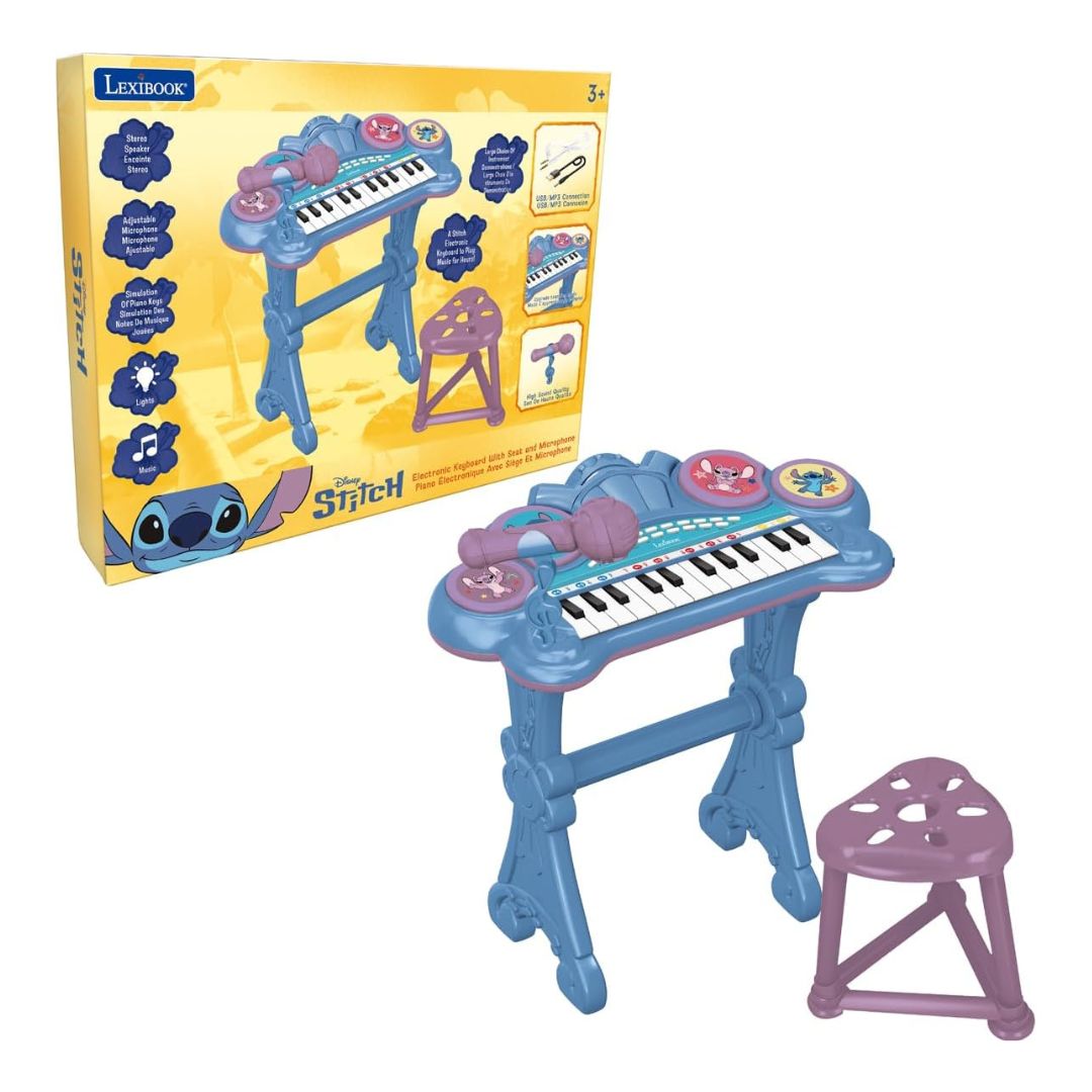 Lexibook Stitch Piano Seat and Microphone