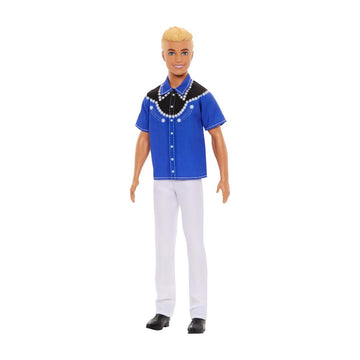 Barbie Fashionistas Ken Doll - Blue Shirt & White Pants