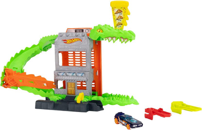 Hot Wheels City Crocodile Attack Playset