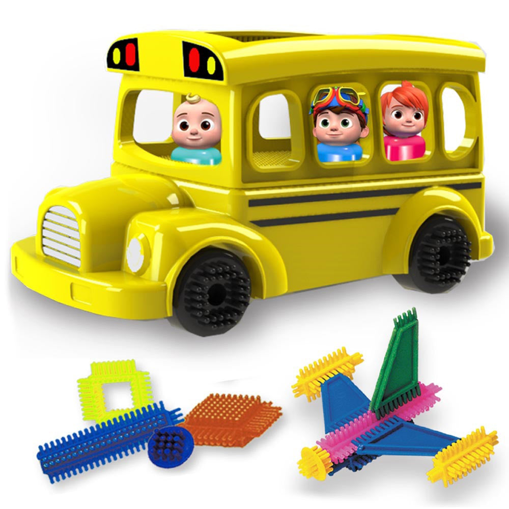 Cocomelon School Bus Set Building Blocks