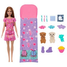 Mattel Barbie Doll & Puppy Slumber Party