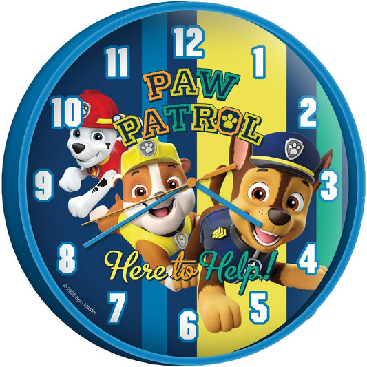 Wall clock Paw Patrol