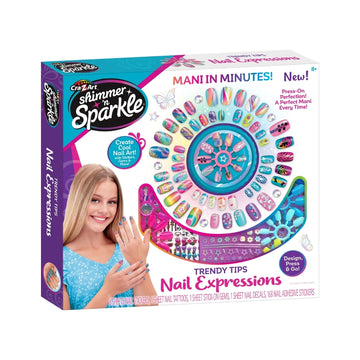 Cra-Z-Art Shimmer & Sparkle Trendy Tips Nail Expressions