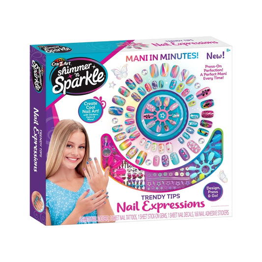 Crazart Shimmer & Sparkle Trendy Tips Nail Expressions