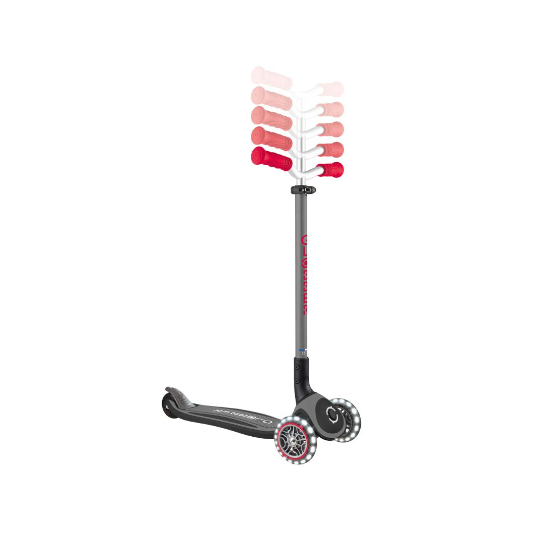 Globber Master Lights 3-wheel light-up Red Black Scooter