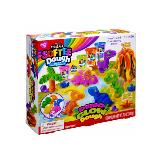 Crazart Softee Dough Dino Glow Dough