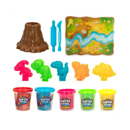 Crazart Softee Dough Dino Glow Dough