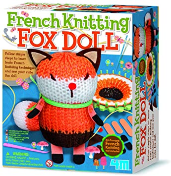 French Knitting Fox Doll