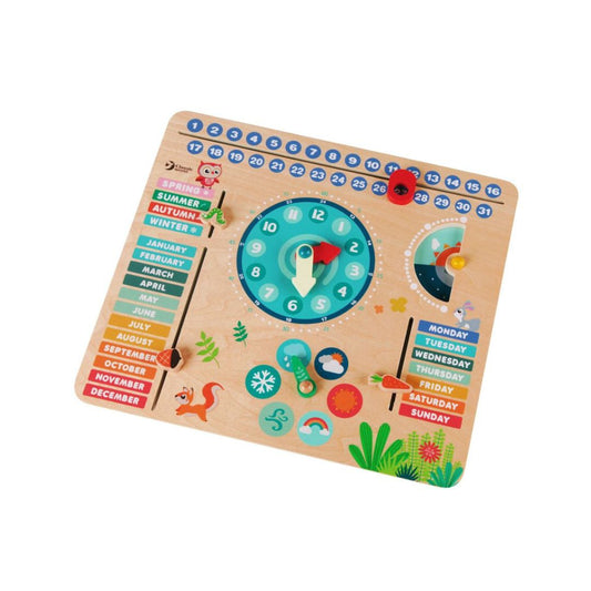 Classic World Forest Calendar Wooden
