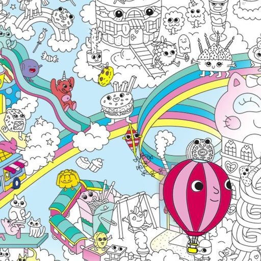 Omy Giant Coloring Poster Kawaii