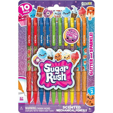 Scentos Scented Mechanical Pencils, Pack Of 10