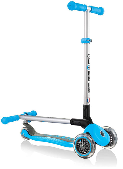 Primo Foldable 3-Wheel Scooter Fantasy Lights Sky Blue