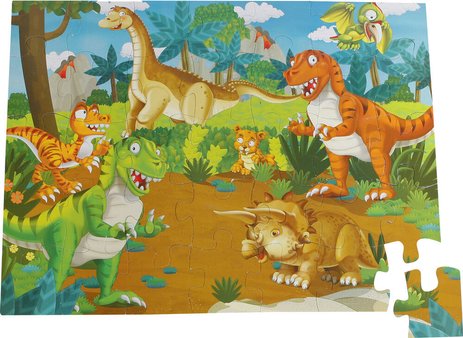 XL Puzzle De Sol 35 Pieces dinosaures